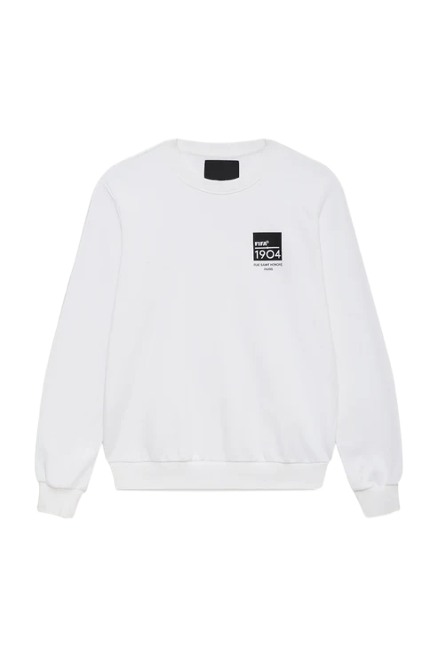 FIFA 1904 White Square Crewneck - Unisex
