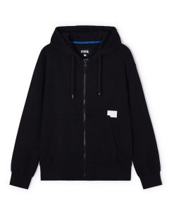 FIFA Essentials Logo Black Zip Hoodie - Men's