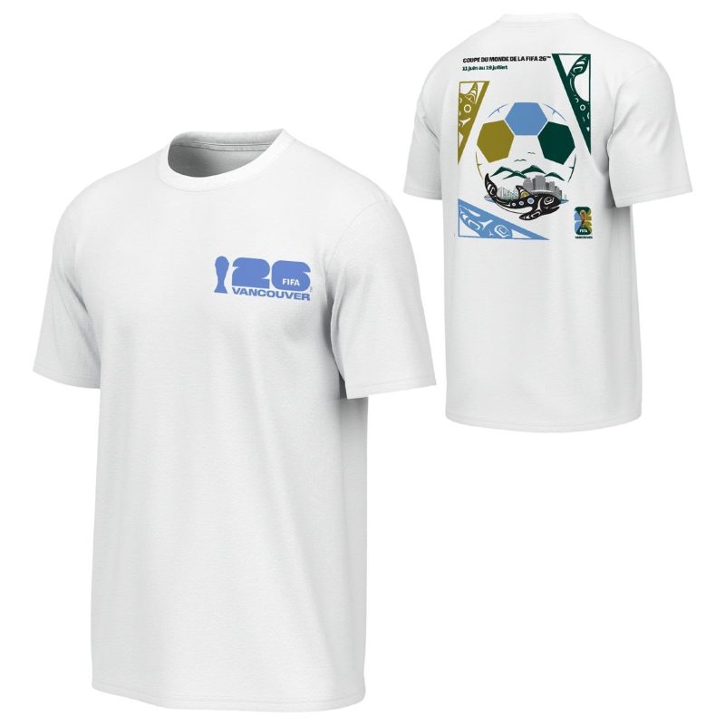 FIFA World Cup 2026? Vancouver Poster White T-Shirt [FRE] - Unisex